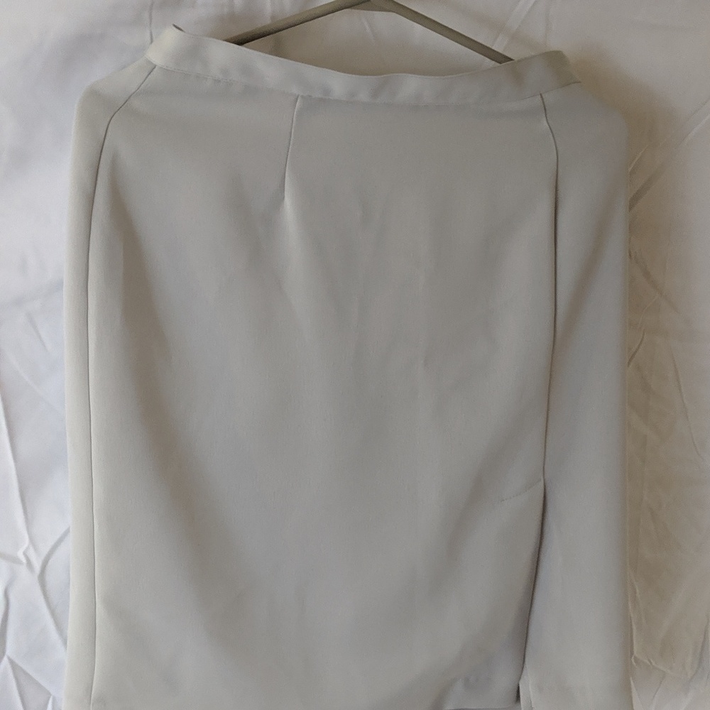 NWT Synari grey career wear zip in back skirt size 8